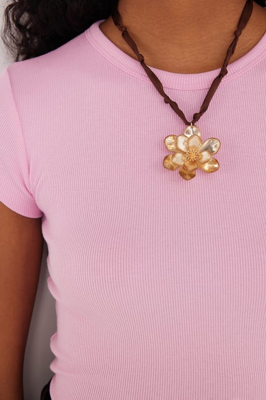 Kadın Slim Fit Dar Kesim Bisiklet Yaka Modal Kumaş Pembe Bluz