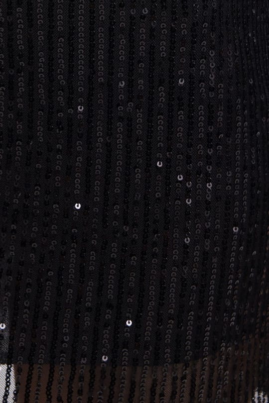 Kadın Slim Fit Dar Kesim Uzun Kol Bisiklet Yaka Düz Siyah Elbise