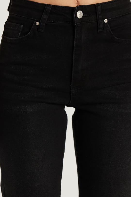 Kadın Slim Fit Dar Kesim Kısa Boru Paça Füme Jean Kot Pantolon 