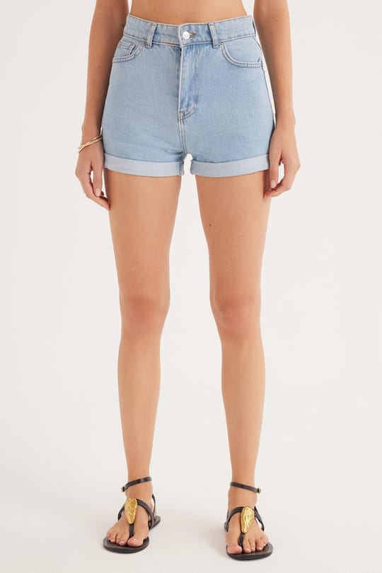 KADIN PAÇA KATLAMALI SHORT 8013