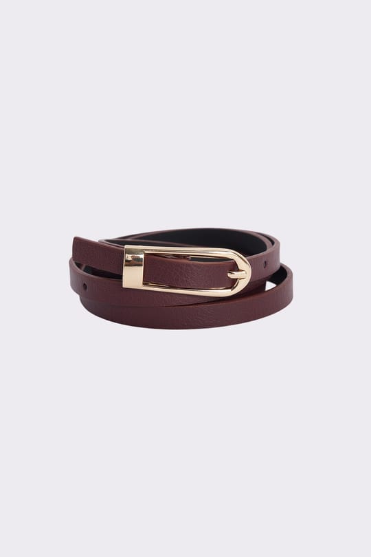Kadın Gold Tokalı 110 cm 3lü Set Siyah-Bordo-Kahverengi Kemer