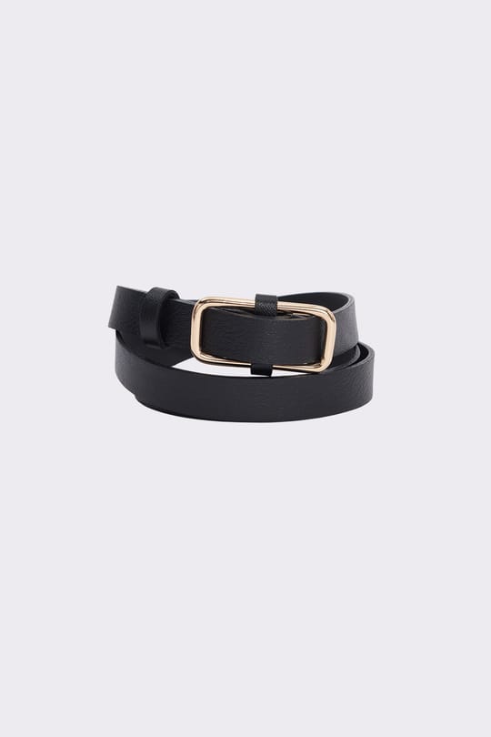 Kadın Gold Tokalı 2 cm 3lü Set Siyah-Bej-Kahverengi Kemer