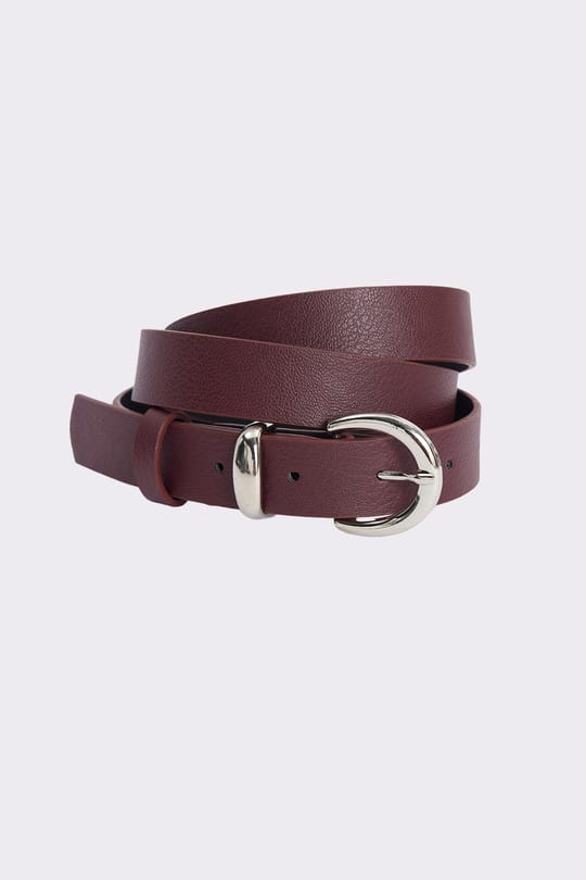Kadın 2.5 cm 3lü Set Siyah-Bordo-Kahverengi Kemer