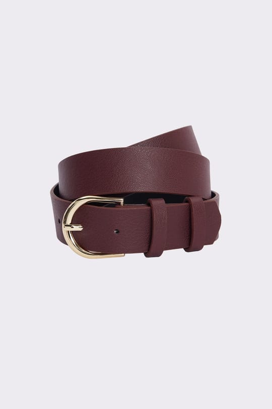 Kadın Gold Tokalı 3 cm 3lü Set Siyah-Bordo-Kahverengi Kemer