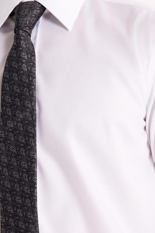 Erkek Regular Fit Beyaz Non-Iron %100 Pamuk Doğa Dostu Ekoteks Belgeli Ütü Gerektirmez Beyaz Gömlek