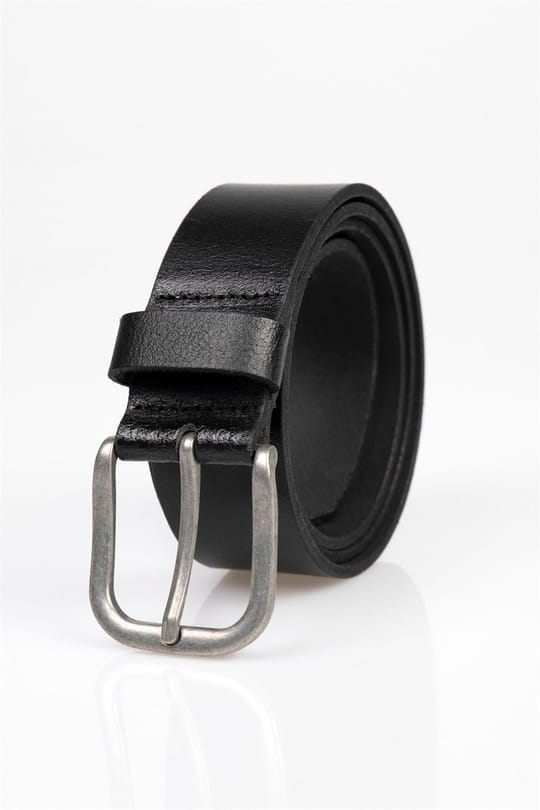 Erkek %100 Hakiki Deri 4 cm Spor Siyah Kemer