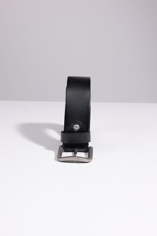 Erkek %100 Hakiki Deri 4 cm Spor Siyah Kemer
