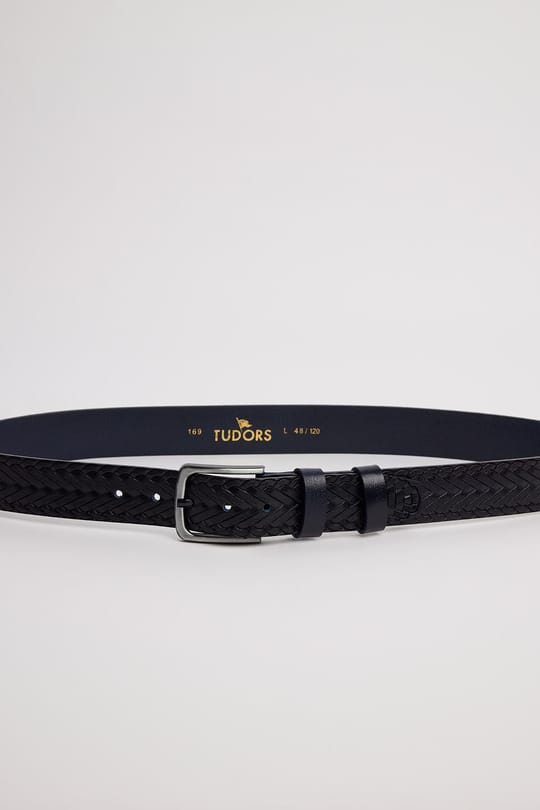 Erkek %100 Hakiki Deri 4 cm Spor Lacivert Kemer