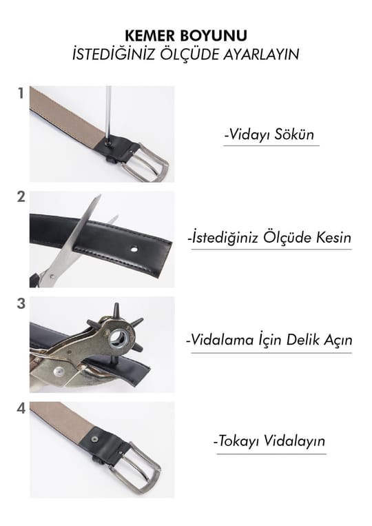 Erkek 2li Set 3,5 Cm Klasik 4 Cm Spor Kahverengi Kemer