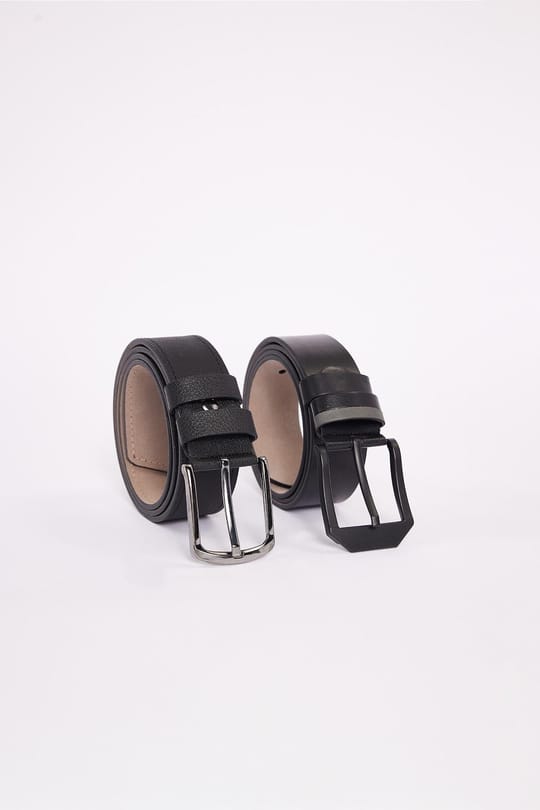 BELT ARTIFICIAL LEATHER TWO PIECES