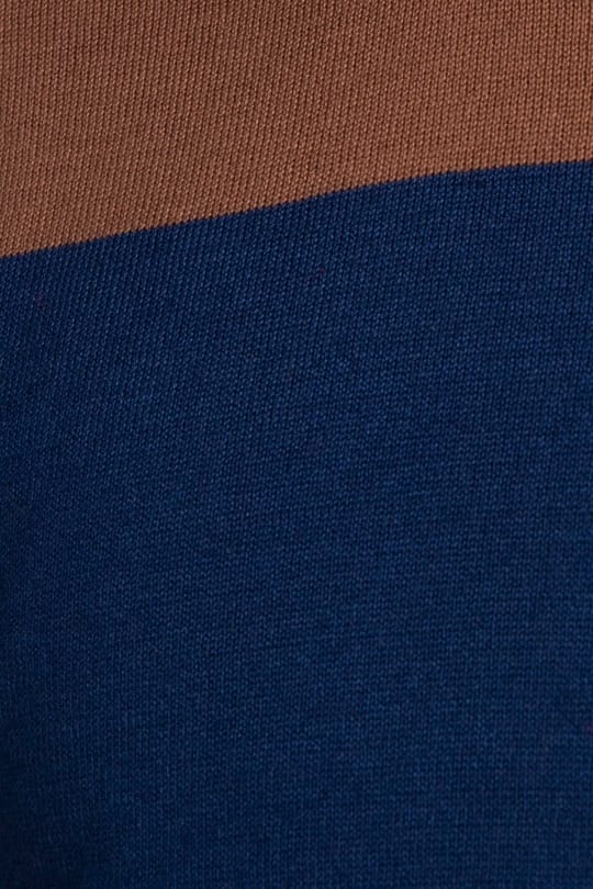 Erkek Slim Fit Dar Kesim Bisiklet Yaka Desenli Renkli Triko Kazak