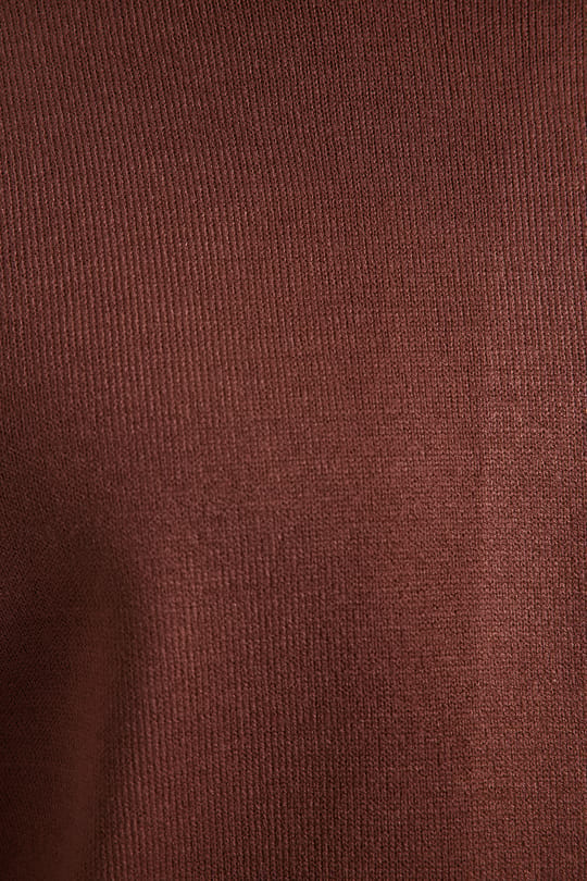 Erkek Slim Fit Dar Kesim Yumuşak Dokulu Tüylenmeyen Kahverengi Tam Balıkçı Yaka Triko Kazak