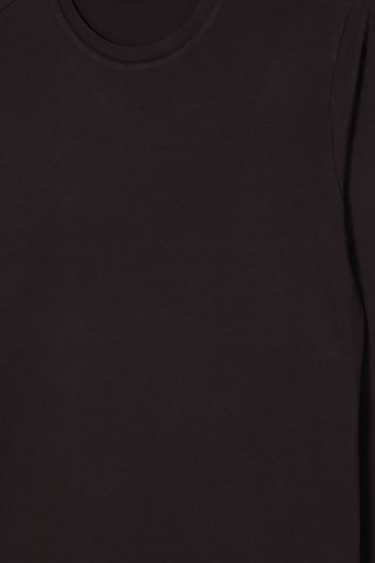 Erkek Slim Fit Dar Kesim Pamuklu Yumuşak Dokulu Bisiklet Yaka Likralı Kahverengi Sweatshirt