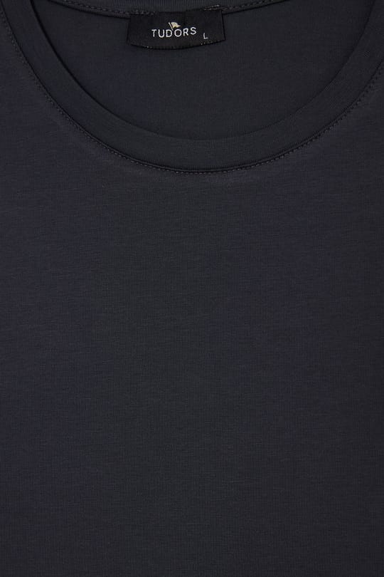 Erkek Slim Fit Dar Kesim Pamuklu Yumuşak Dokulu Bisiklet Yaka Likralı Gri Sweatshirt
