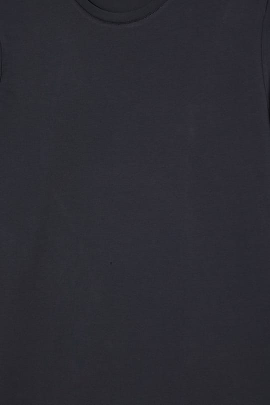 Erkek Slim Fit Dar Kesim Pamuklu Yumuşak Dokulu Bisiklet Yaka Likralı Gri Sweatshirt