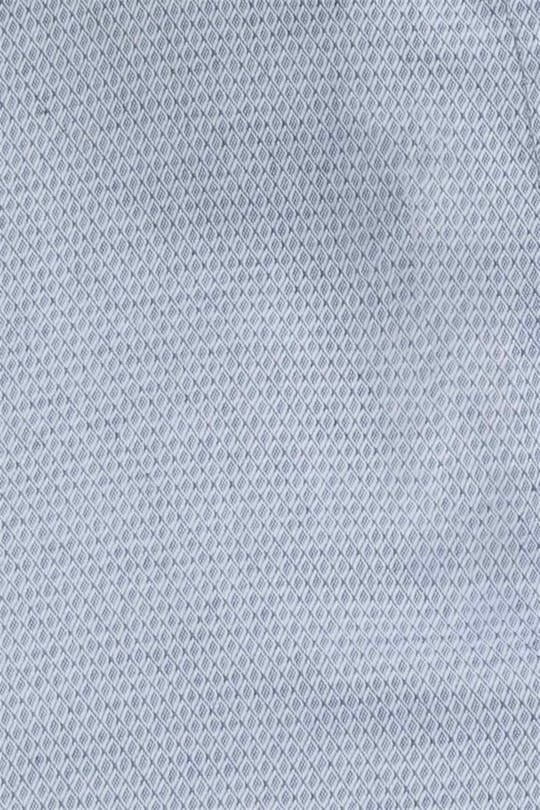 Modern Slim Fit Uzun Kollu Pamuklu Kolay Ütü Armürlü Erkek Gri Gömlek