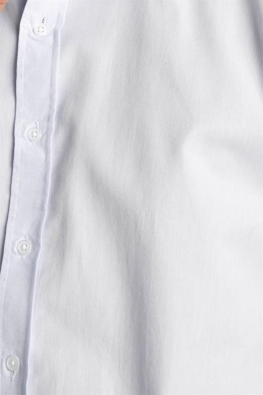 Modern Fit Uzun Kollu %100 Pamuk Armürlü Premium Erkek Mavi Gömlek