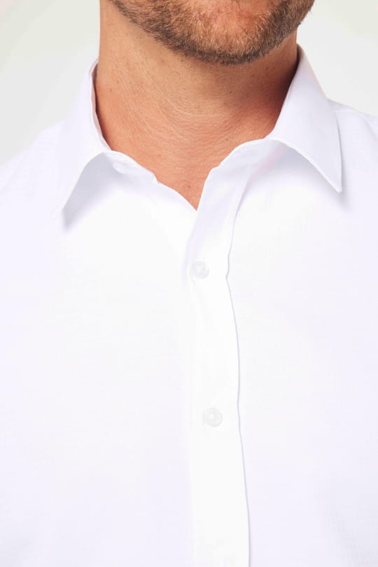 Modern Slim Fit Pamuklu Kolay Ütü Armürlü Erkek Gömlek