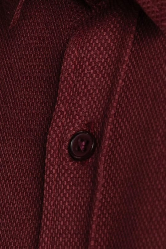Modern Slim Fit Pamuklu Kolay Ütü Armürlü Erkek Gömlek