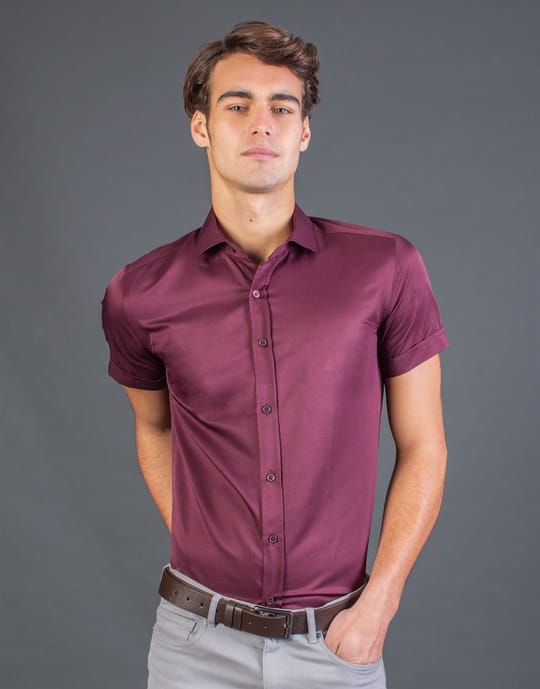 MODERN FIT SHORT SLV DIMI DOTTI 90/1   GÖMLEK SLIM FIT SUMMER SEASON