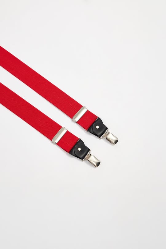 Kırmızı Erkek Pantolon Askısı