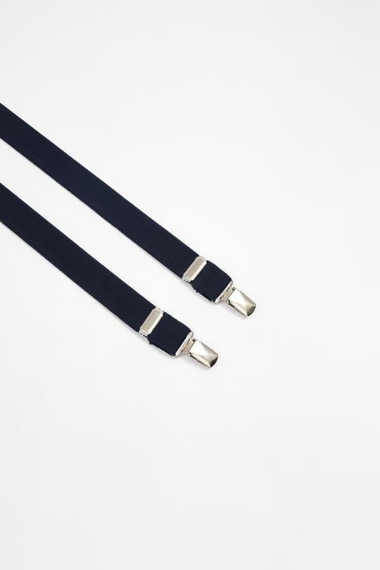 Düz İnce Lacivert Erkek Pantolon Askısı