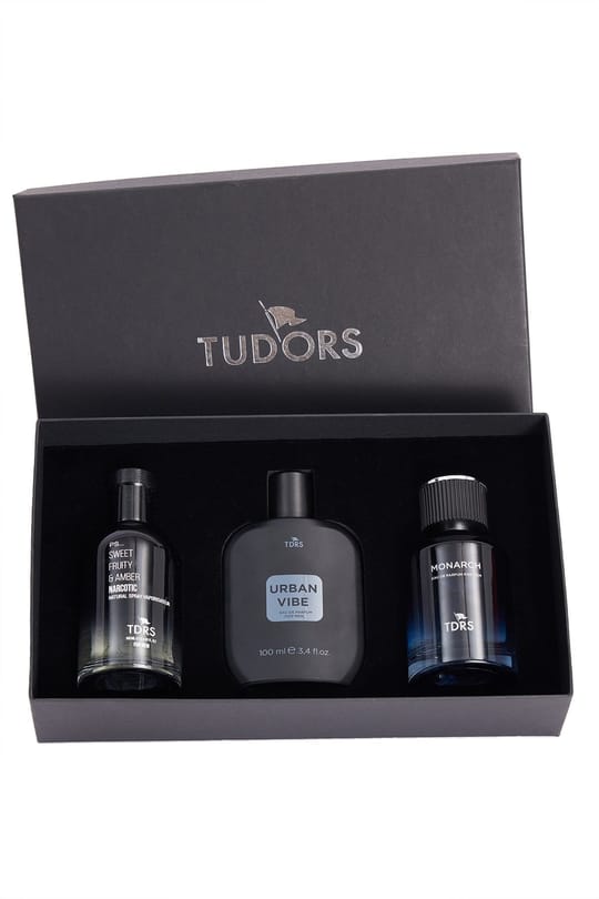 Özel Hediye Kutulu 3'lü Limon-Bergamot 100 ML Uzun Süre Kalıcı Erkek Parfüm Seti