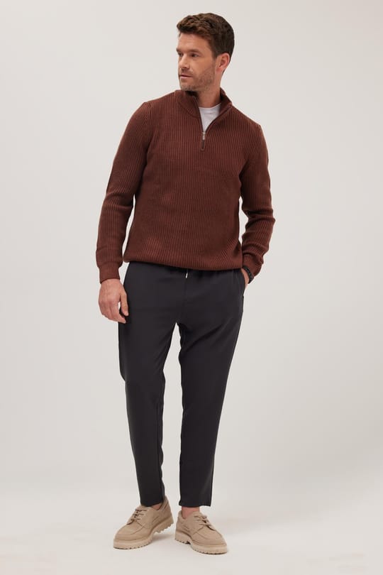 Erkek Regular Fit Beli Lastikli Bağcıklı Jogger Gri Pantolon Rahat Kesim Yan Cepli