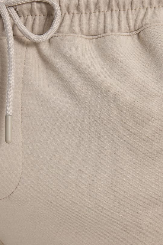 Erkek Regular Fit Klasik Kesim Beli Lastikli Bağcıklı Bej Jogger Pantolon