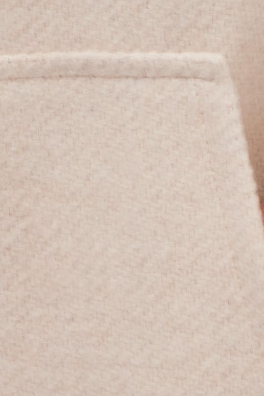 Erkek Relax Fit Rahat Kesim Fermuarlı Çift Cep Kapüşonlu Ekru Ceket Gömlek