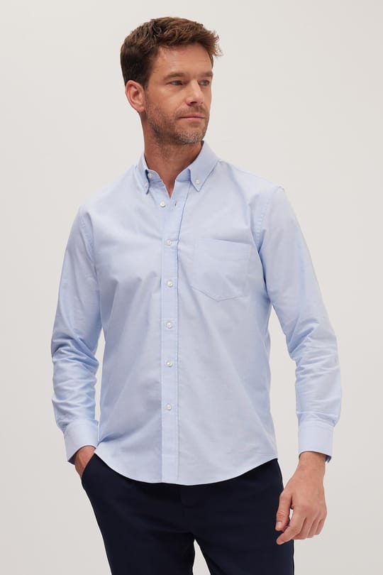 REGULAR FIT LONG SLV PREMIUM OXFORD  GÖMLEK