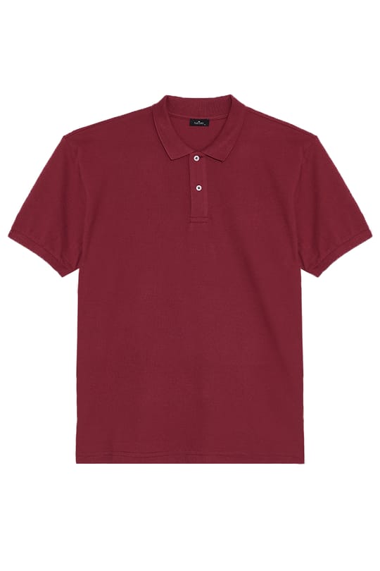 Erkek 5li Paket Gri-Kahverengi-Kırmızı-Siyah-Taş Regular Fit Pamuklu Düz Pike Polo Yaka Tişört