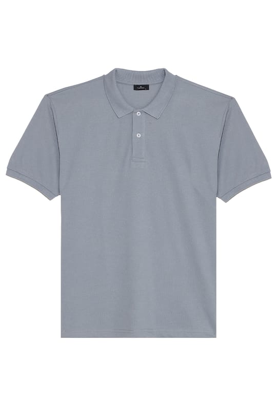 Erkek 5li Paket Gri-Kahverengi-Kırmızı-Siyah-Taş Regular Fit Pamuklu Düz Pike Polo Yaka Tişört