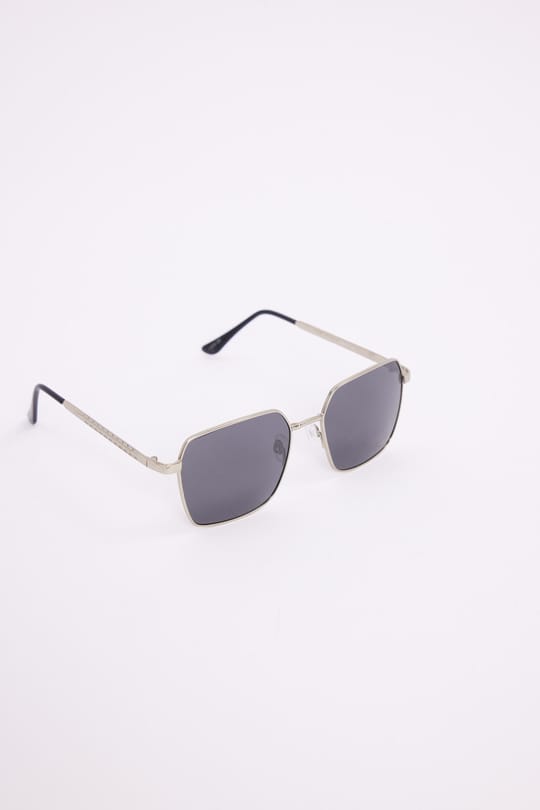 Unisex İnce Metal Çerçeve Füme Camlı UV 400 Korumalı Güneş Gözlüğü