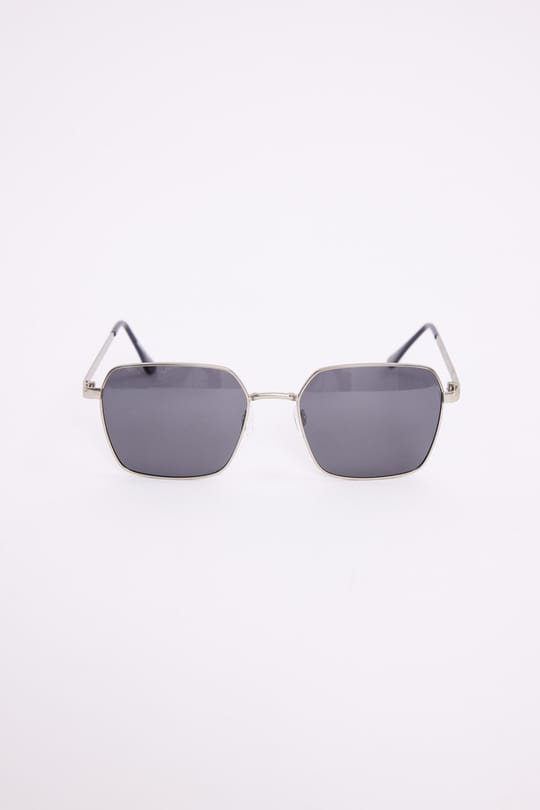 Unisex İnce Metal Çerçeve Füme Camlı UV 400 Korumalı Güneş Gözlüğü