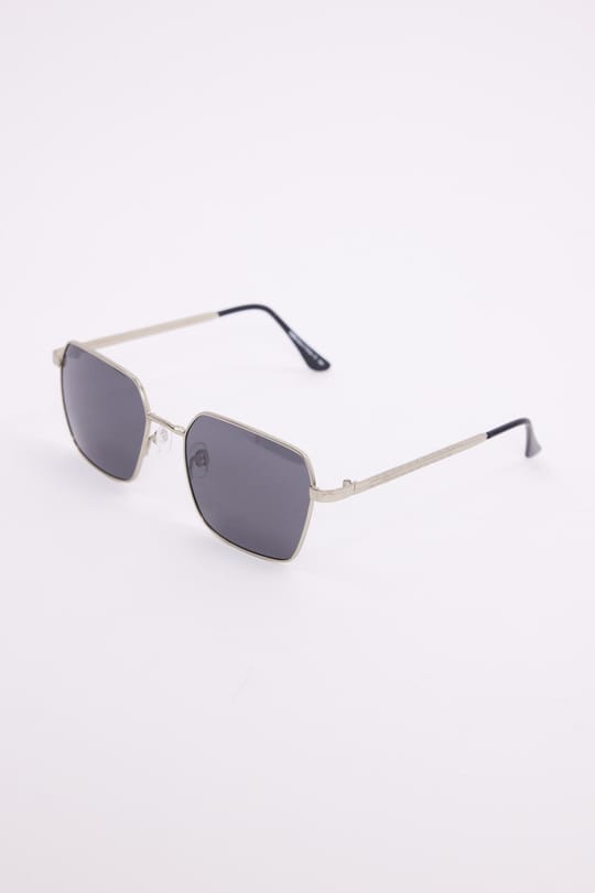 Unisex İnce Metal Çerçeve Füme Camlı UV 400 Korumalı Güneş Gözlüğü