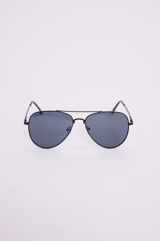 Unisex Oval Damla Model Siyah Çerçeveli Uv 400 Korumalı Güneş Gözlüğü