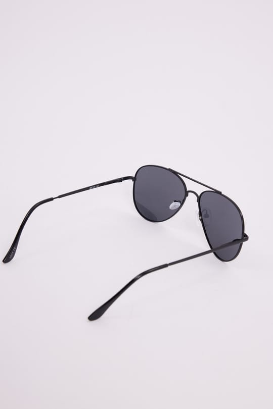 Unisex Oval Damla Model Siyah Çerçeveli Uv 400 Korumalı Güneş Gözlüğü