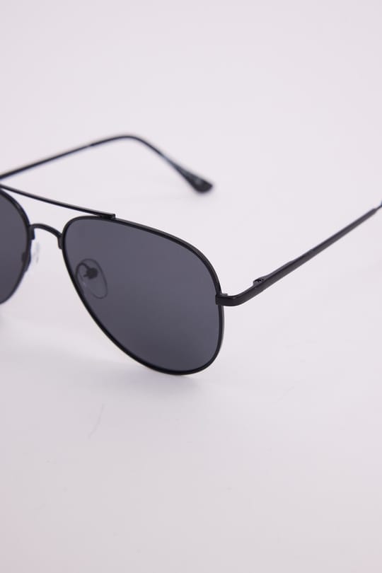 Unisex Oval Damla Model Siyah Çerçeveli Uv 400 Korumalı Güneş Gözlüğü