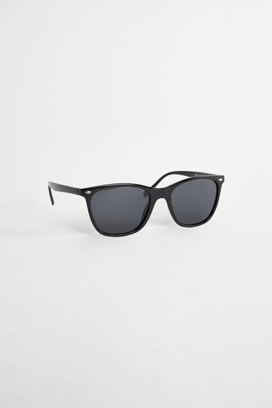 Unisex Oval Çerçeve Siyah Güneş Gözlüğü