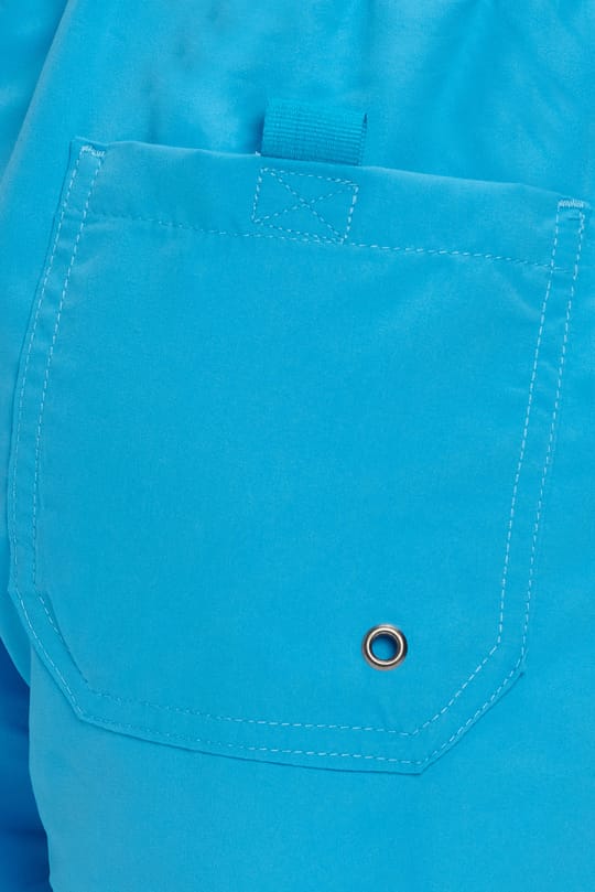 Erkek Standart Fit File Astarlı Hızlı Kuruyan Desenli Petrol Mavi Mayo Deniz Şortu