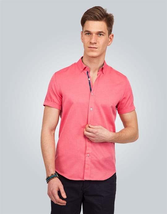 SLIM FIT SHORT SLV SAMRA 80/1  GÖMLEK SLIM FIT SUMMER SEASON