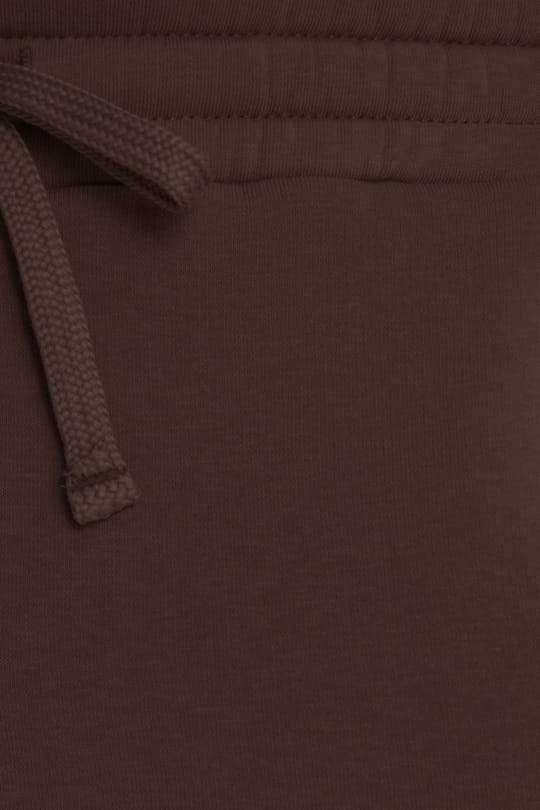 Unisex Relax Fit Rahat Kesim Şardonlu 3 Cepli Lastikli Jogger Paça Kahverengi Eşofman Altı