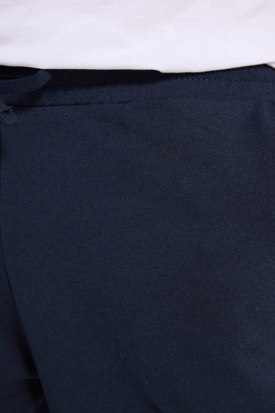 Erkek Regular Fit Klasik Kesim Beli Bağcıklı Jogger Cepli Lastikli Paça Lacivert Eşofman Altı