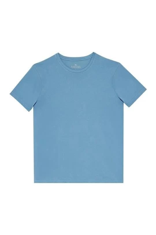 Unisex 5li Paket Beyaz-Gri-Füme-Mavi-Taş Slim Fit Dar Kesim %100 Pamuk Bisiklet Yaka Tişört