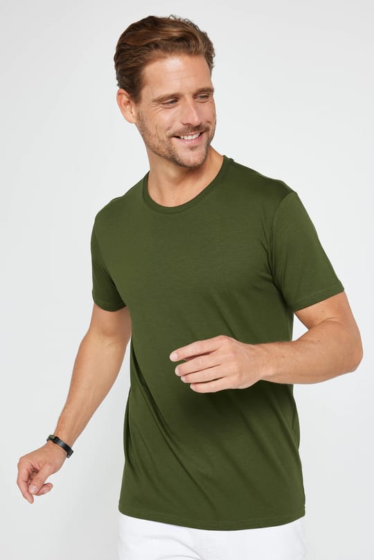 Unisex 5li Pkt Siyah-Beyaz-Bordo-Haki-Açık Mavi Slim Fit Dar Kesim %100 Pamuk Bisiklet Yaka Tişört