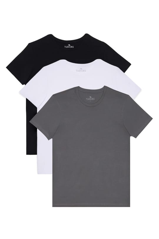 Erkek Slim Fit Dar Kesim Bisiklet Yaka %100 Organik Pamuk Yumuşak Dokulu Kısa Kol Tişört