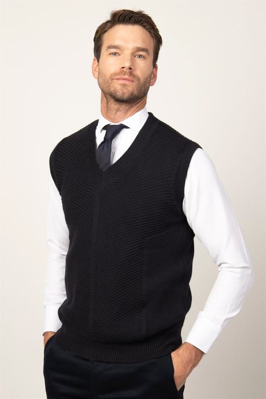 SLEEVELESS SWEATER ROSSI  SÜVETER