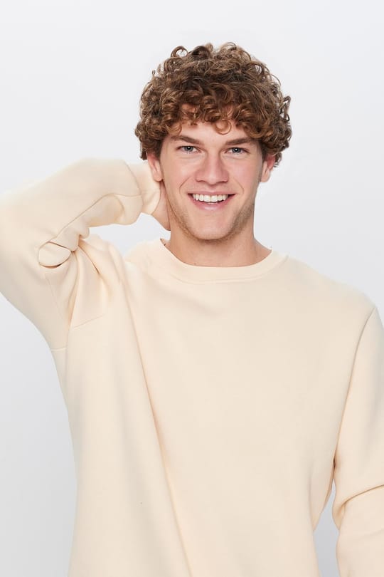 Bisiklet Yaka Basic Unisex Sweatshirt