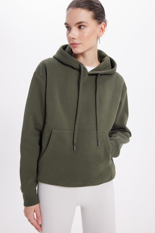 Oversize Pamuk Kapüşonlu Basic Unisex Sweatshirt